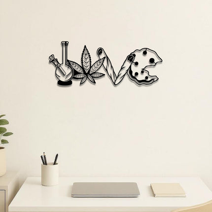 LOVE Metal Letter Wall Pendant - Versatile Decor For Living Room, Bedroom
