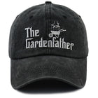 Black The Garden Father Hat For Men, Funny Adjustable Cotton Embroidered Gardeners Dad Baseball Cap