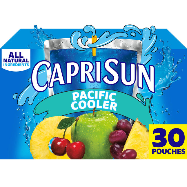 Capri Sun Pacific Cooler Mixed Fruit Flavored Juice Drink Blend, 10 ct Box, 6 fl oz Pouches