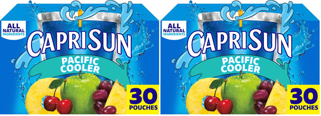 Capri Sun Pacific Cooler Mixed Fruit Flavored Juice Drink Blend, 10 ct Box, 6 fl oz Pouches