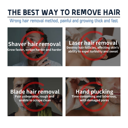 EELHOE Hair Removal Cream For Men, Underarm Hair Hands Hair Feet Hair Chest Hair Body Cleansing Mild Non-Irritating Hair Removal Cream